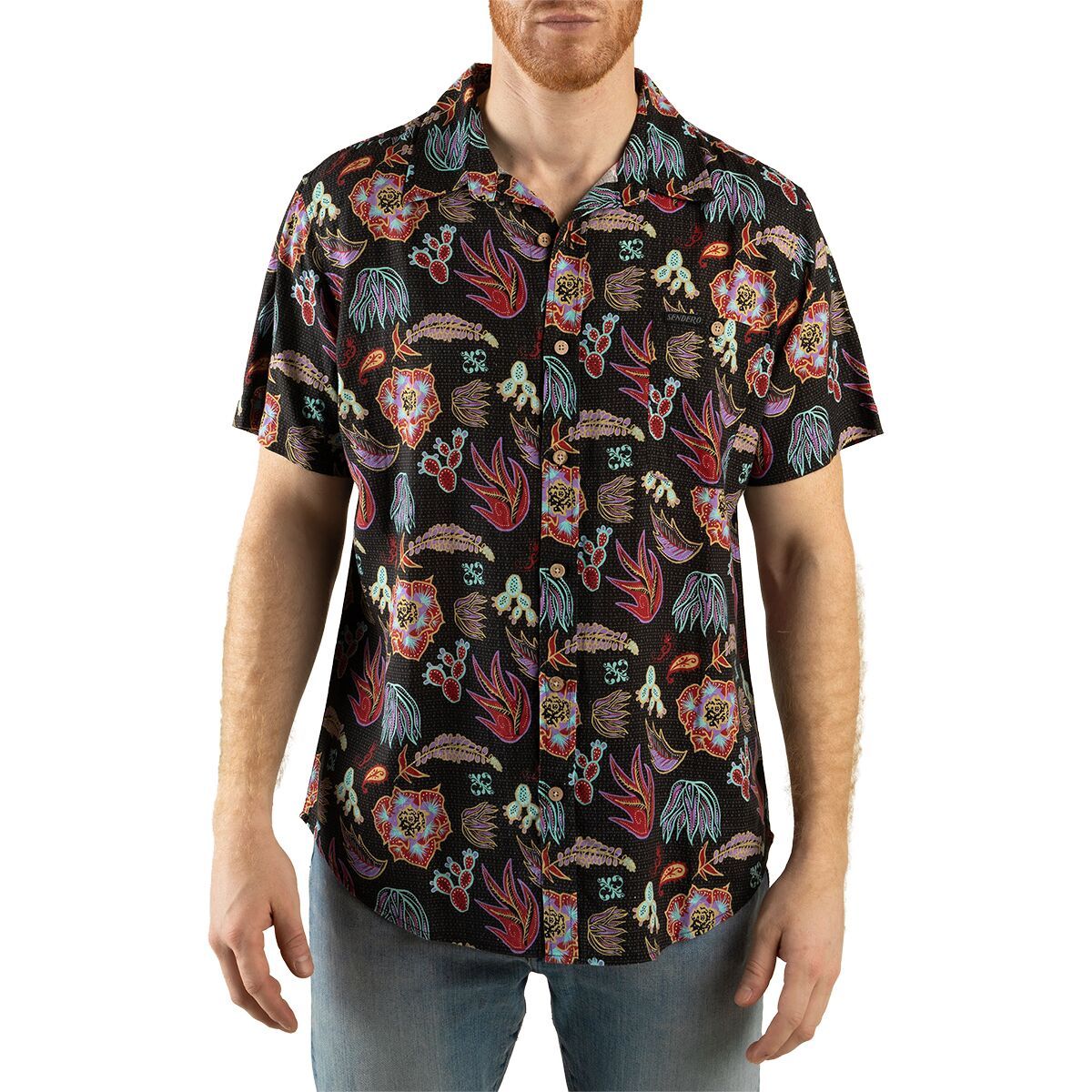 Image of Sendero Provisions Co. City Slicker Button Up Short-Sleeve Shirt - Men's Electric Desert, L