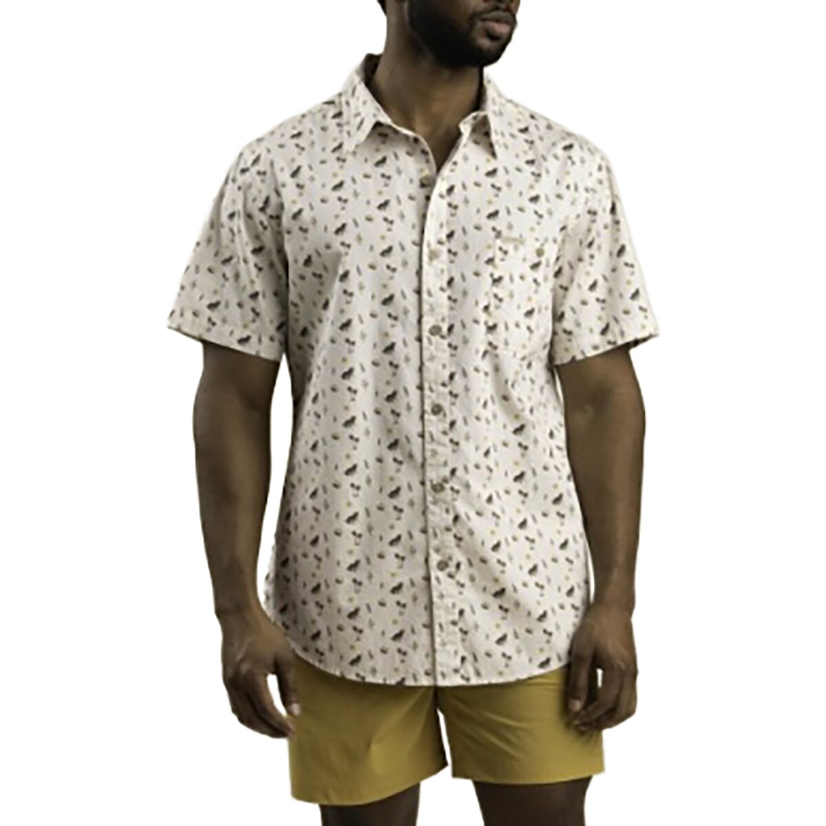 Sendero Provisions Co. City Slicker Button Up Short-Sleeve Shirt - Men's Oasis/White, L