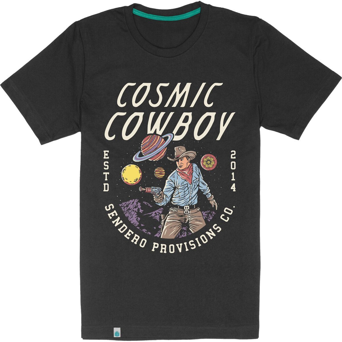 Image of Sendero Provisions Co. Cosmic Cowboy T-Shirt - Men's Asphalt, M