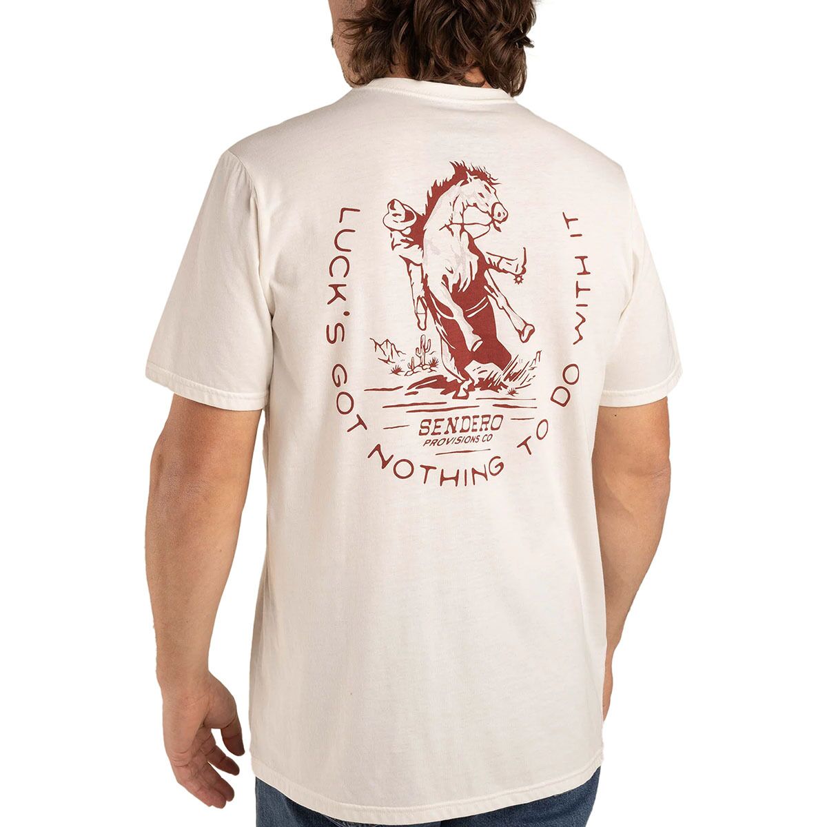 Sendero Provisions Co. Sendero Provisions Co. No Luck T-Shirt - Men's Vintage White, L