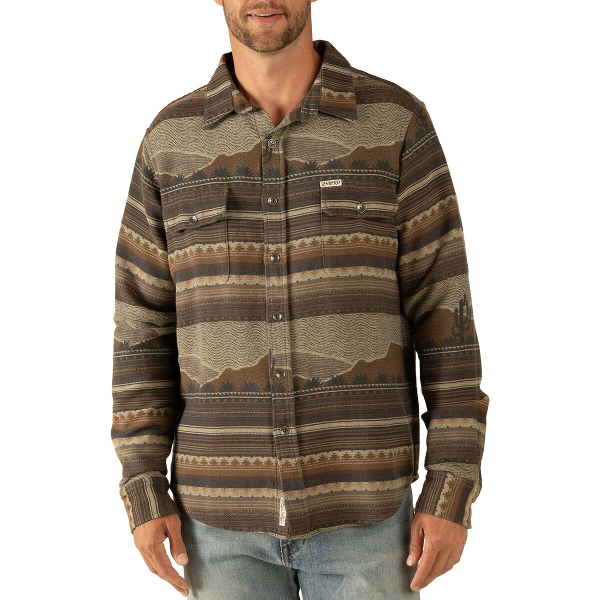 Sendero Provisions Co. Sendero Provisions Co. Boquillas Shirt - Men's Sonora/Brown, M
