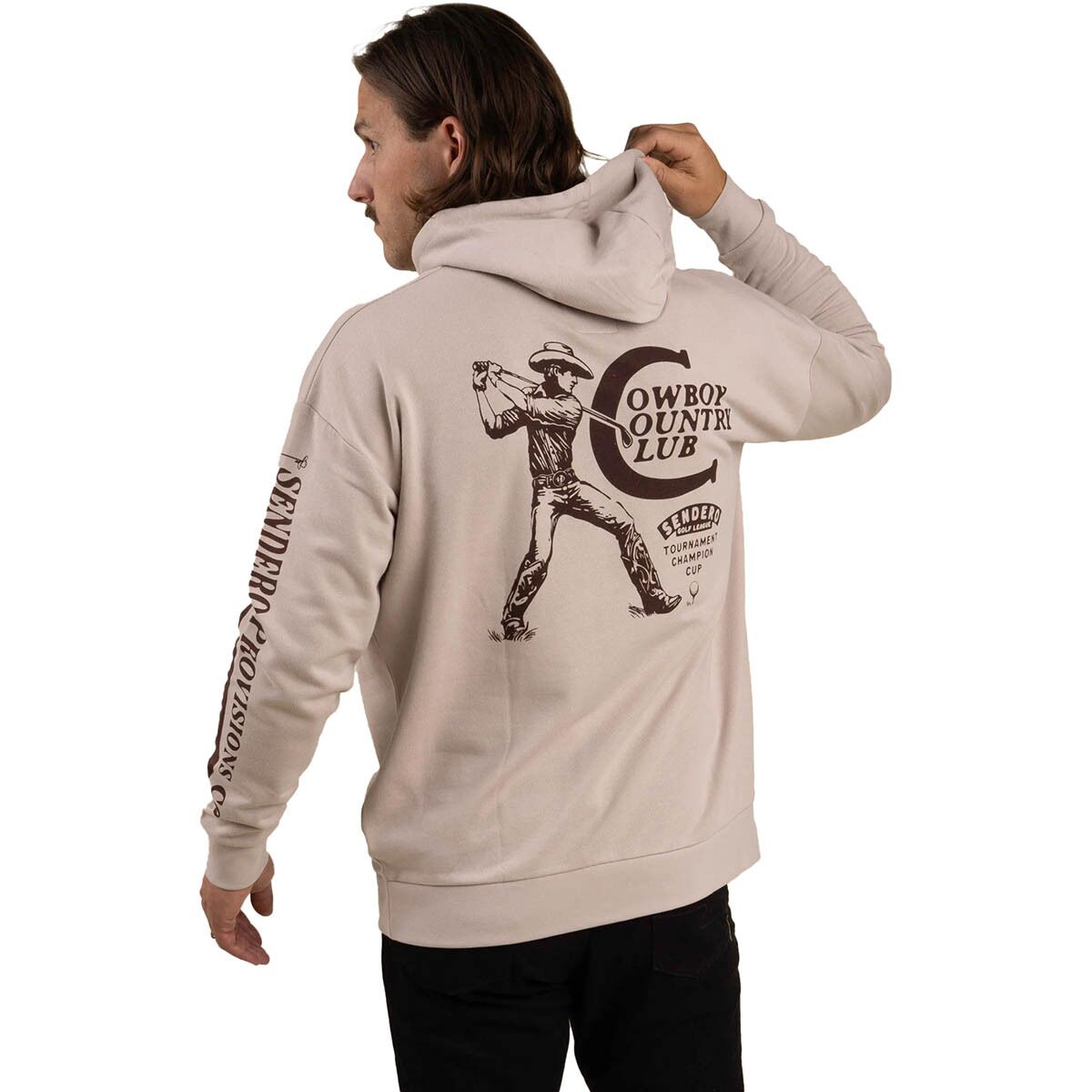 Sendero Provisions Co. Sendero Provisions Co. Cowboy Country Club Hoodie Sand, M