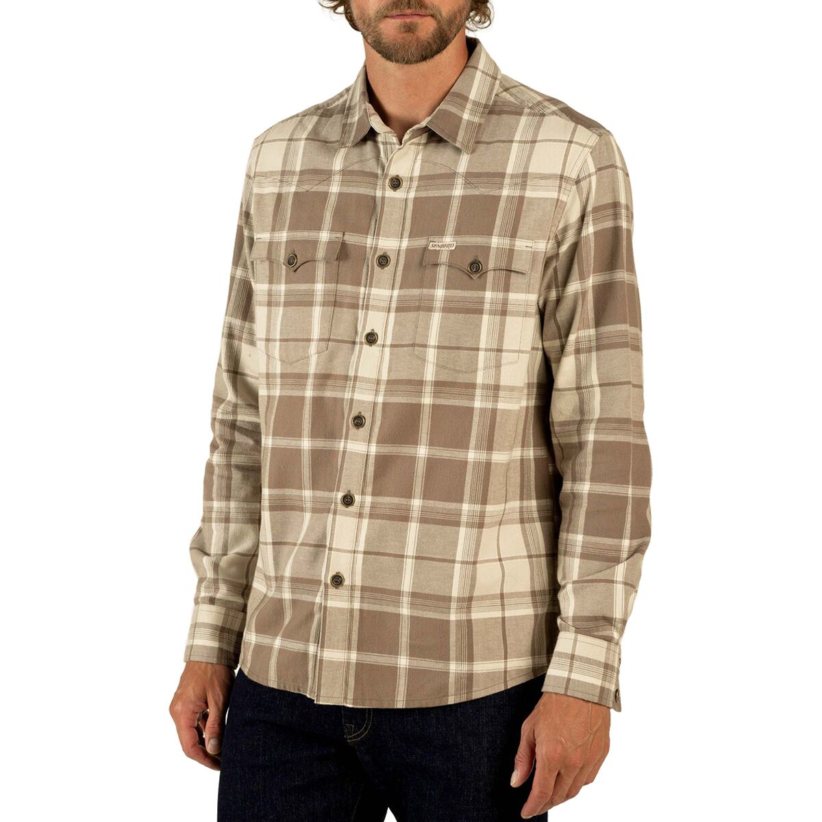 Sendero Provisions Co. Sendero Provisions Co. Durango Flannel Shirt - Men's Tan/Brown, M