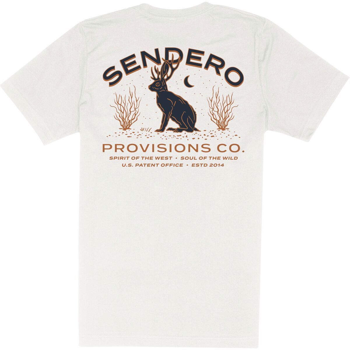 Image of Sendero Provisions Co. Jackalope Pocket T-Shirt Vintage White, S