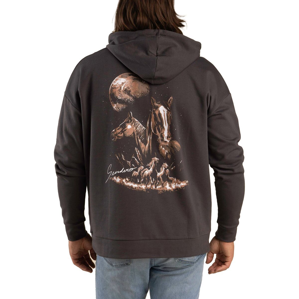 Image of Sendero Provisions Co. Midnight Riders Hoodie Vintage Black, M
