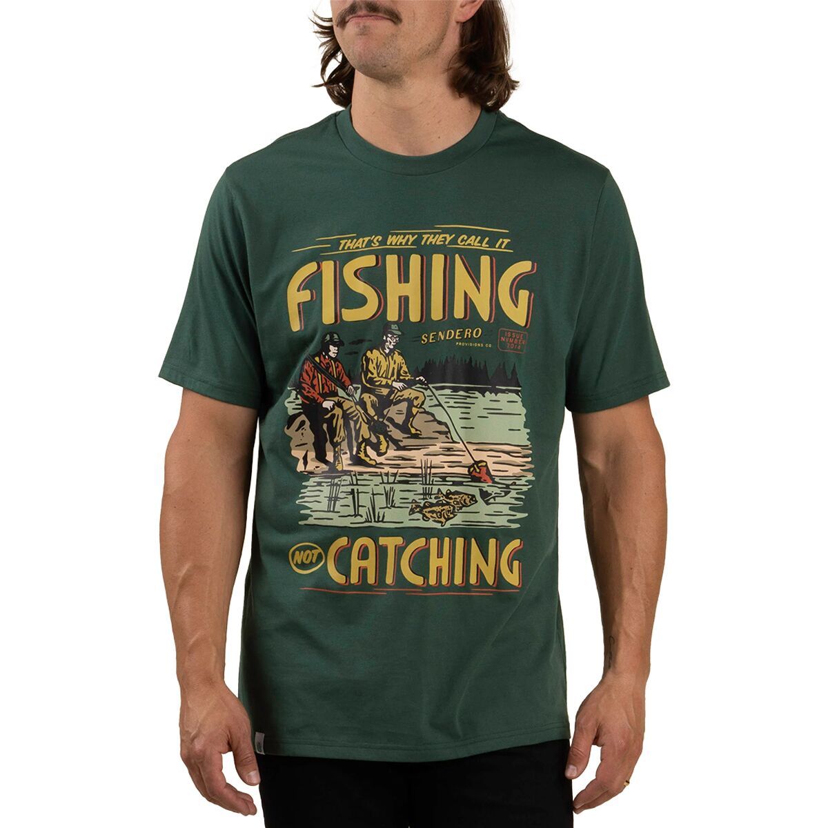 Image of Sendero Provisions Co. Not Catching T-Shirt Spruce, M