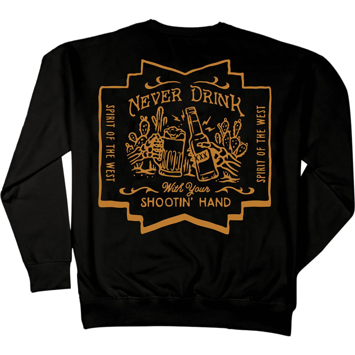 Sendero Provisions Co. Sendero Provisions Co. Shootin' Hand AiSalud Sweatshirt Black/Gold, M