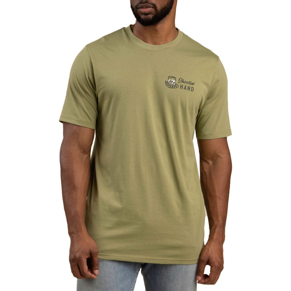 Image of Sendero Provisions Co. Shootin' Hand T-Shirt Sage, XL