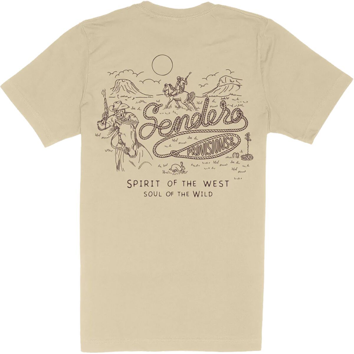 Sendero Provisions Co. Skeleton Riders T-Shirt Cream, M