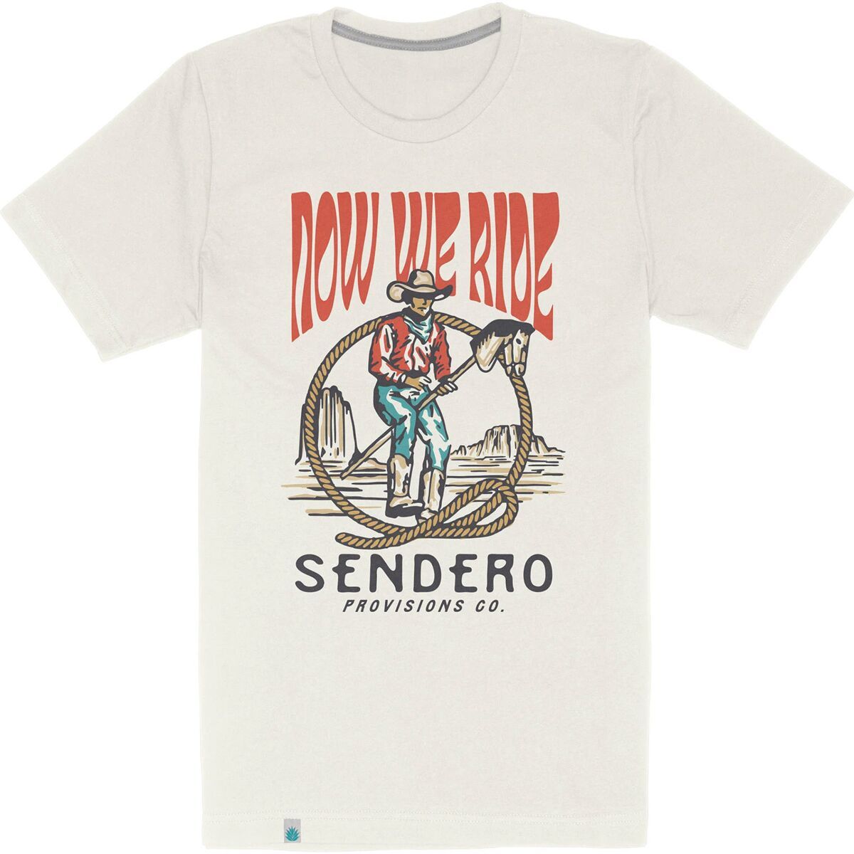 Image of Sendero Provisions Co. Stick Horse Short-Sleeve T-Shirt Vintage White, L