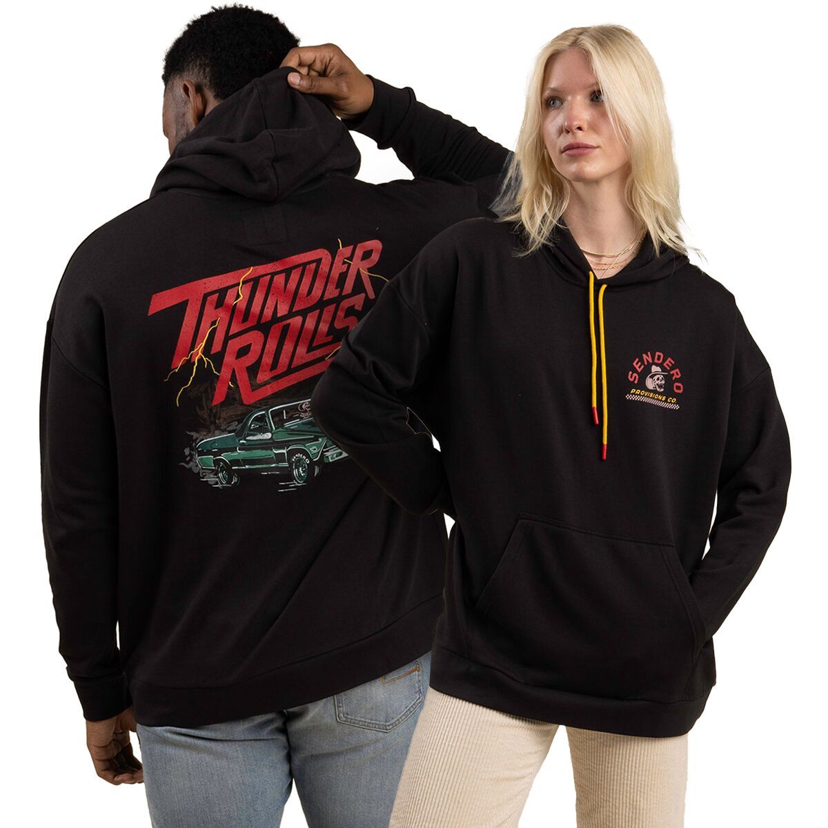 Sendero Provisions Co. Thunder Rolls Hoodie Black, S
