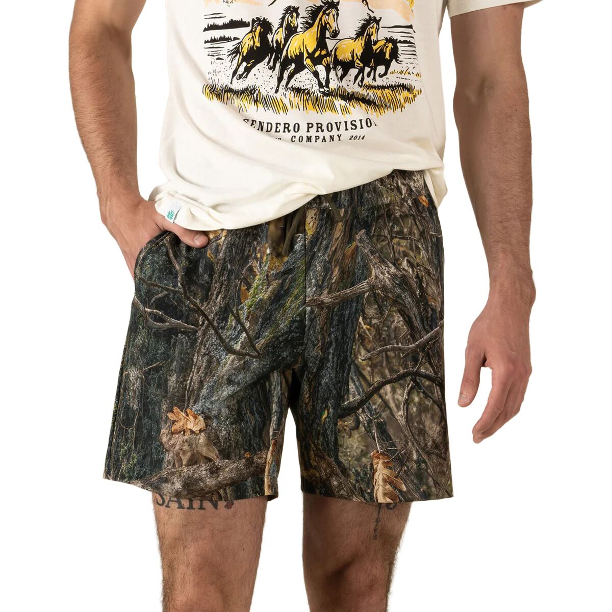 Sendero Provisions Co. Sendero Provisions Co. Bajada Hybrid Short - Men's Black, XL