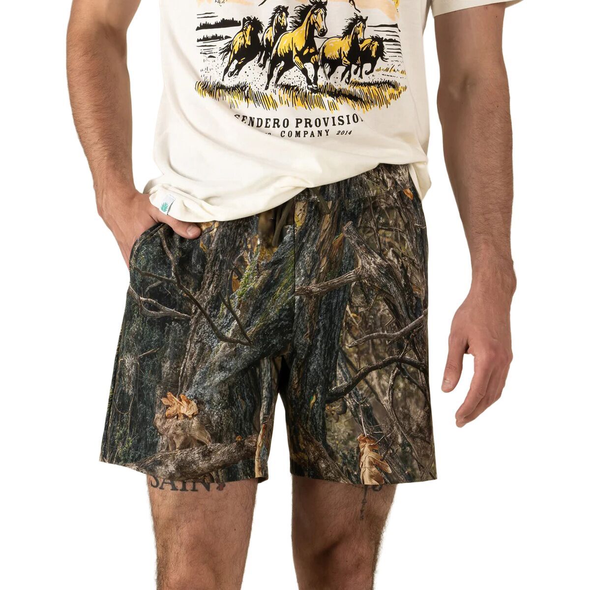 Image of Sendero Provisions Co. Bajada Hybrid Short - Men's Will Tree Camo, M