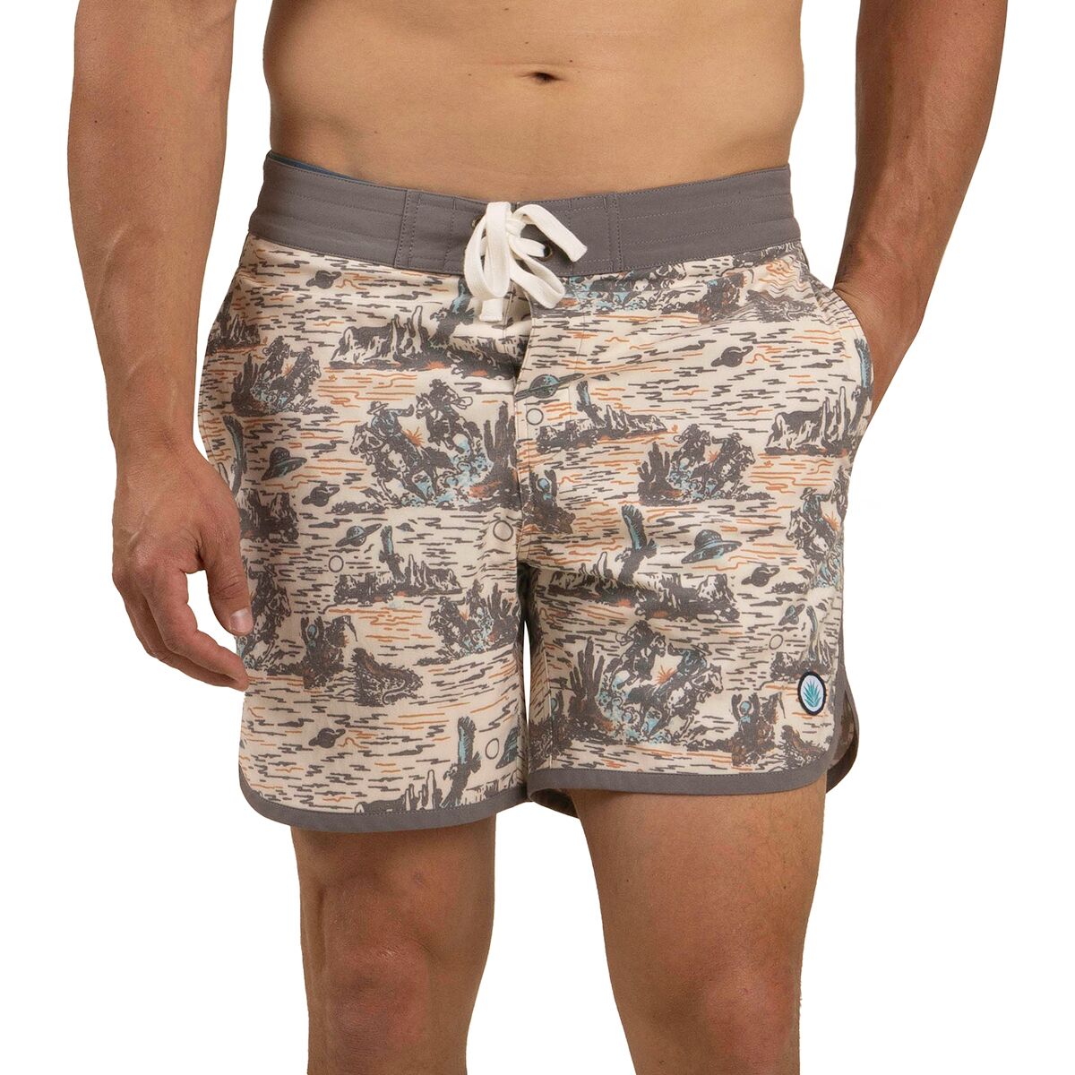 Sendero Provisions Co. Sendero Provisions Co. Point Bar Boardshort - Men's Desert Abduction Print, 38