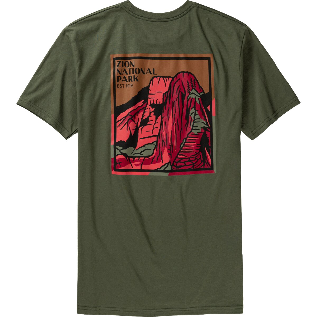 Sendero Provisions Co. Sendero Provisions Co. Zion National Park T-Shirt Military Green, M
