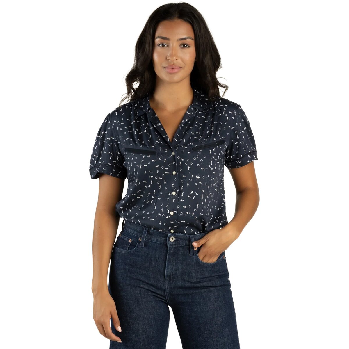 Sendero Provisions Co. Sendero Provisions Co. Cheyenne Western Blouse - Women's Crimson, L