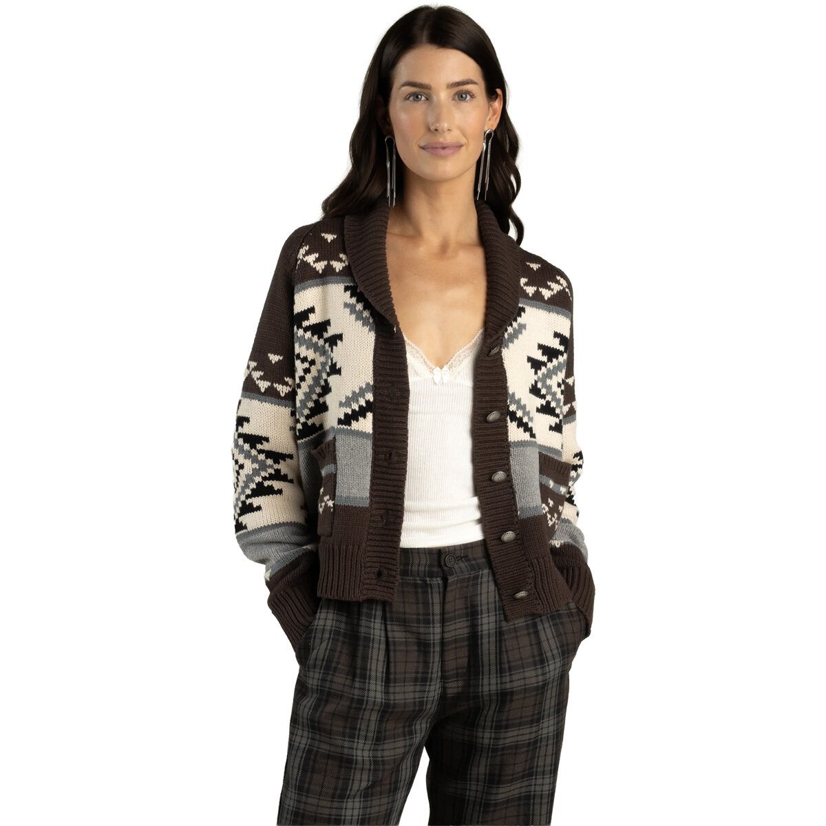 Sendero Provisions Co. Sendero Provisions Co. Cimarron Cardigan - Women's Brown/Blue, M - $198.95 at Backcountry.com