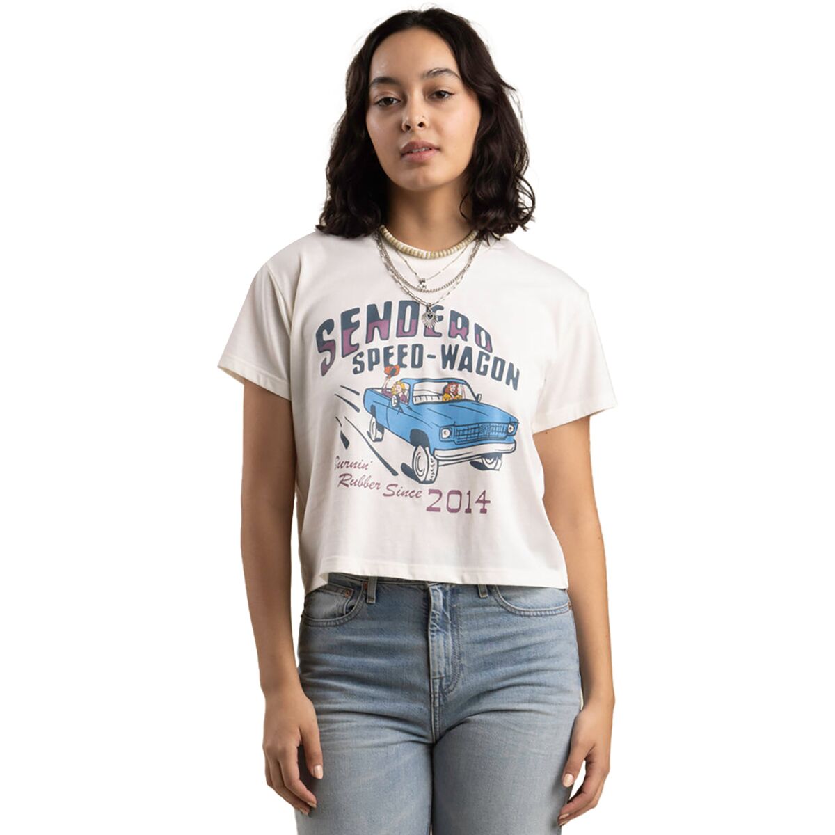 Sendero Provisions Co. Sendero Provisions Co. Speed Wagon Crop T-Shirt - Women's Vintage White, XL