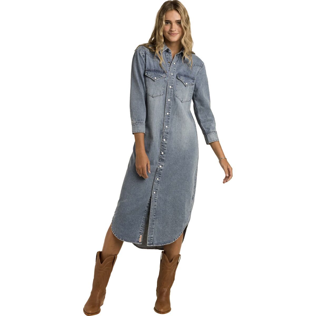 Image of Sendero Provisions Co. Annie Dress - Women's Classic Denim, L