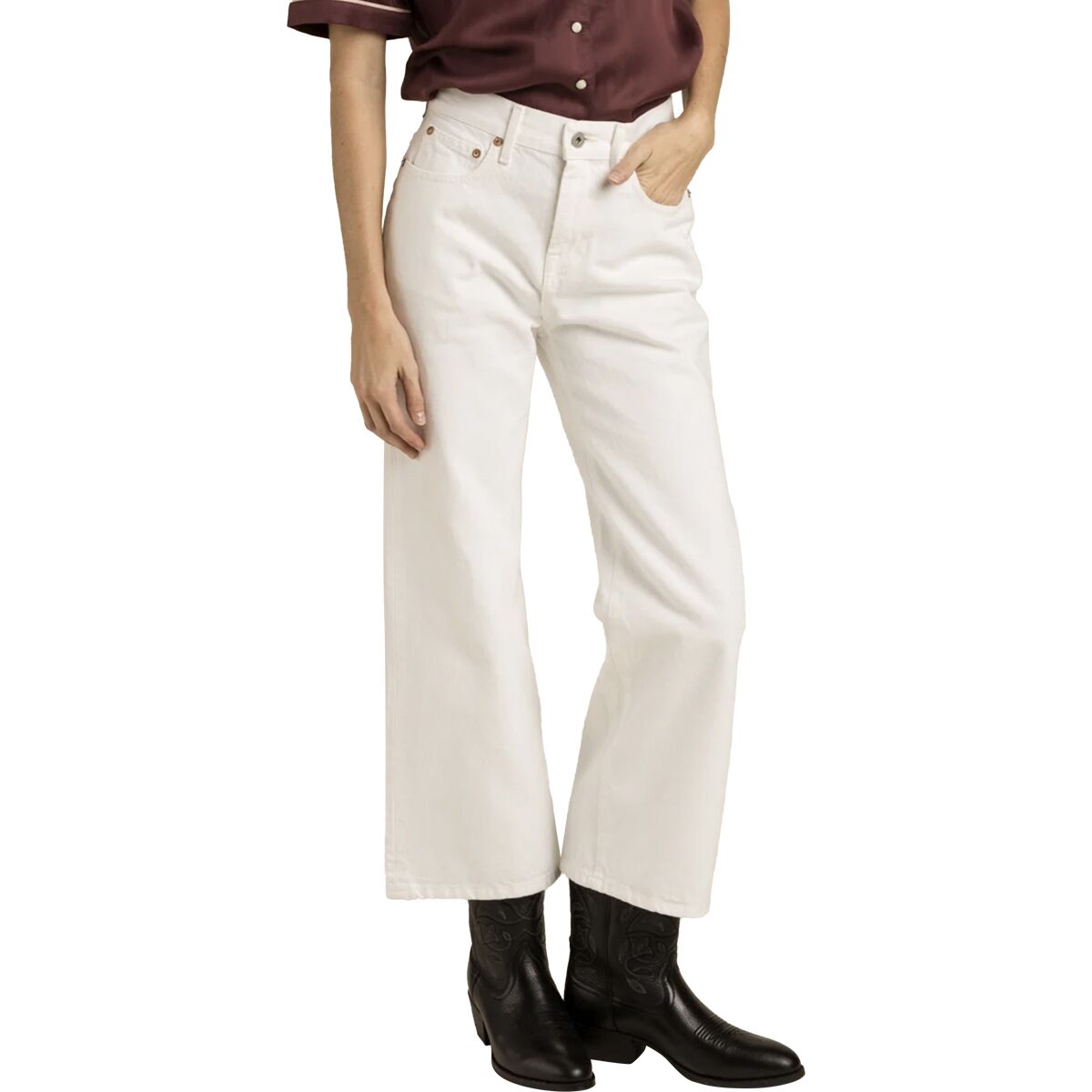 Sendero Provisions Co. Sendero Provisions Co. Maria Jean - Women's Washed White, 26