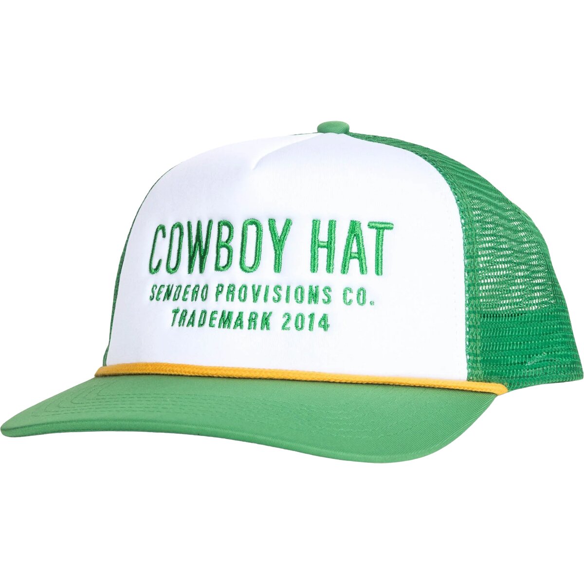 Image of Sendero Provisions Co. Cowboy Hat White/Green, One Size