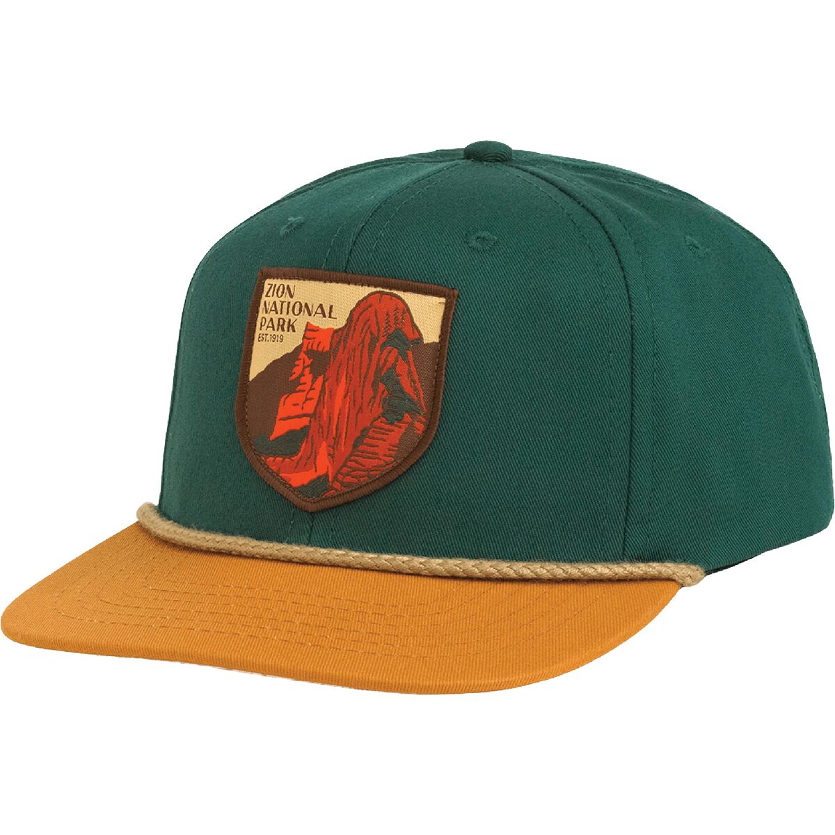 Sendero Provisions Co. Sendero Provisions Co. Zion National Park Hat Dark Green/Golden Brown, One Size