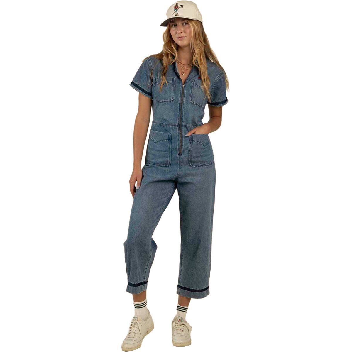 Image of Sendero Provisions Co. Dolly Jumpsuit - Women's Medium Indigo, L
