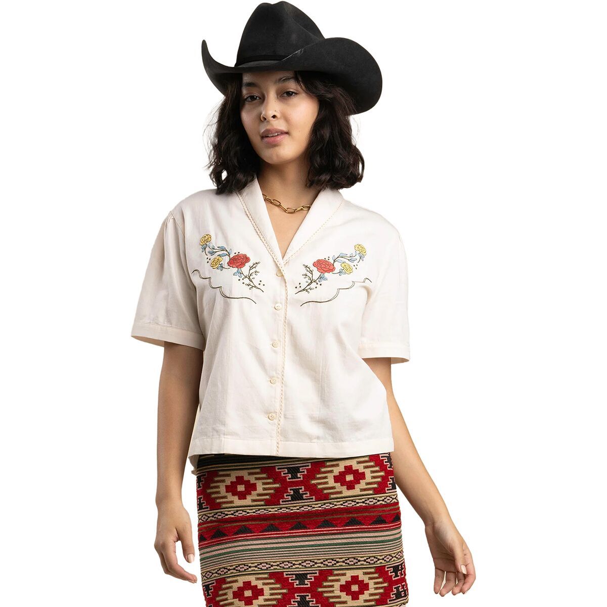 Image of Sendero Provisions Co. Prairie Rose Lace Blouse - Women's White, M