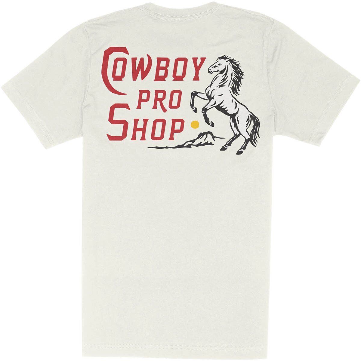 Image of Sendero Provisions Co. Cowboy Pro Shop T-Shirt Vintage White, S