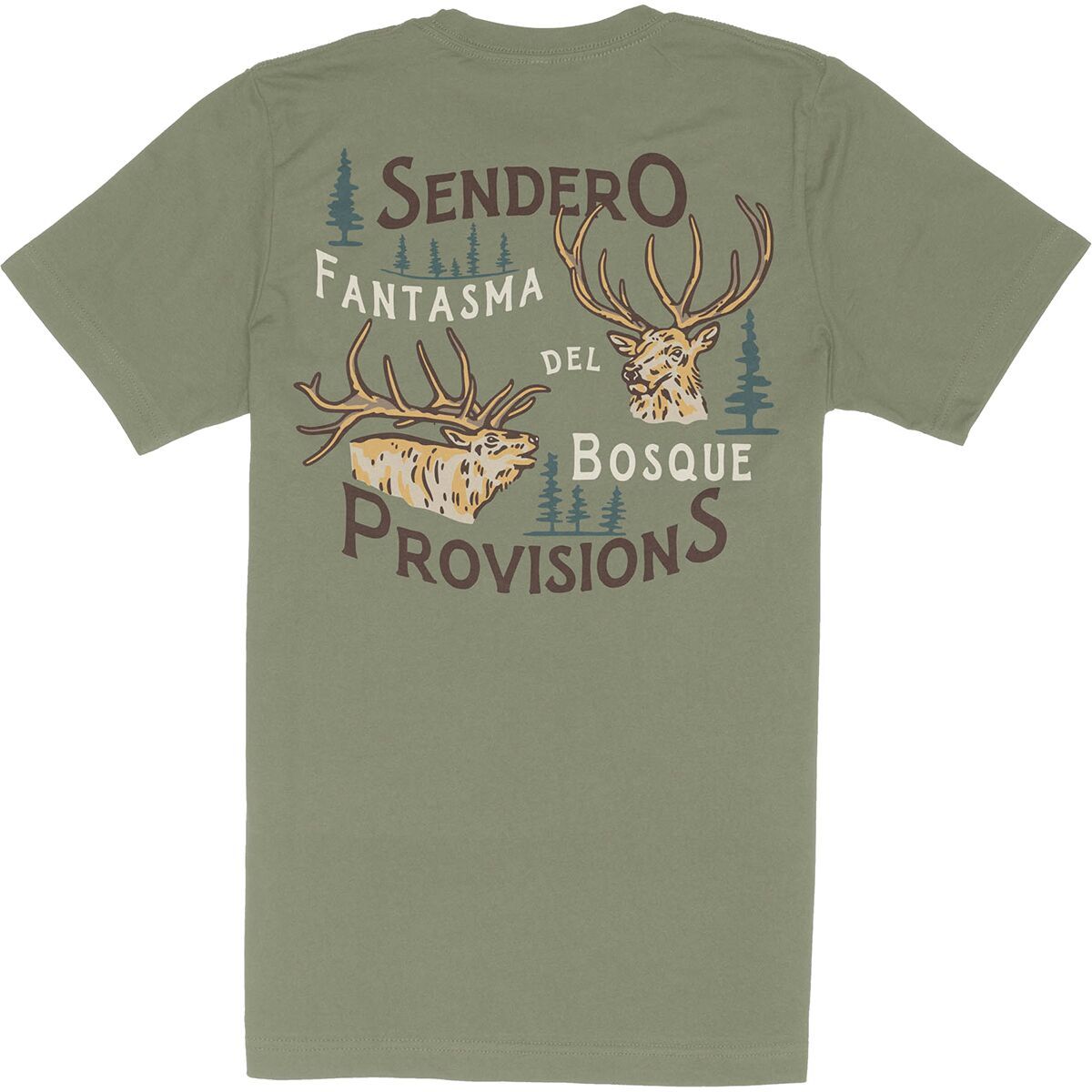 Image of Sendero Provisions Co. Elk T-Shirt Sage, S