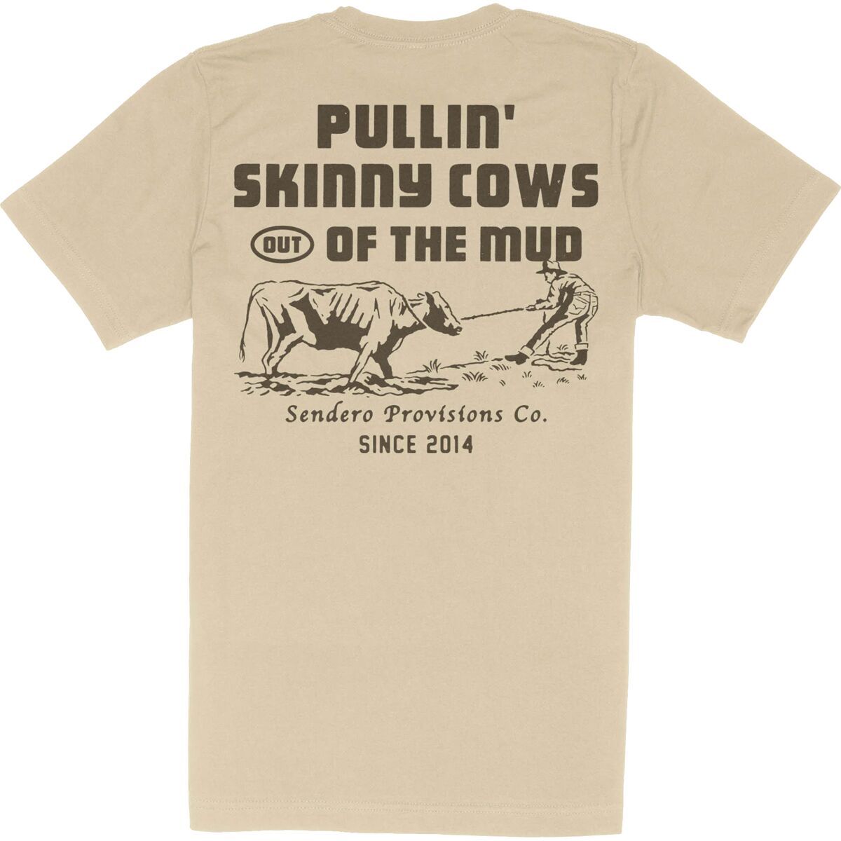 Image of Sendero Provisions Co. Skinny Cows T-Shirt Cream, M