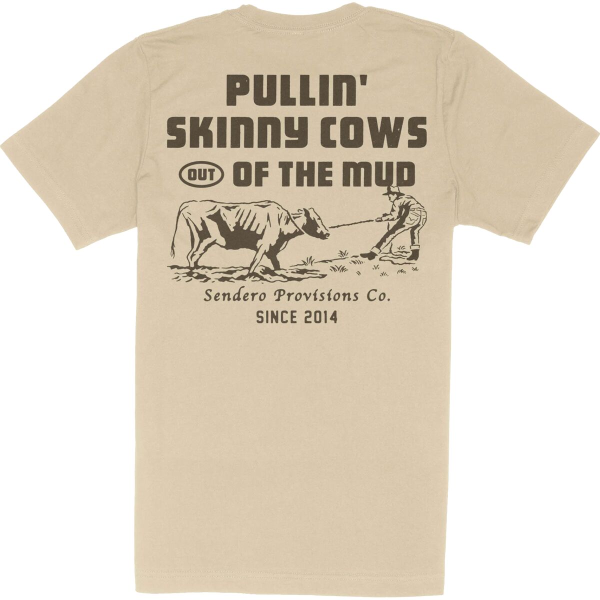 Sendero Provisions Co. Sendero Provisions Co. Skinny Cows T-Shirt Cream, XL