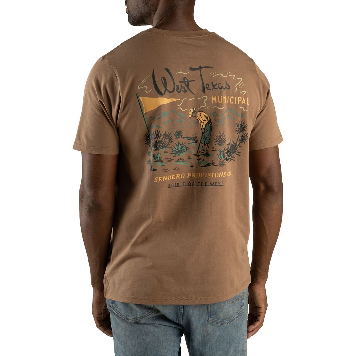 Image of Sendero Provisions Co. West Texas Municipal T-Shirt Light Brown, M