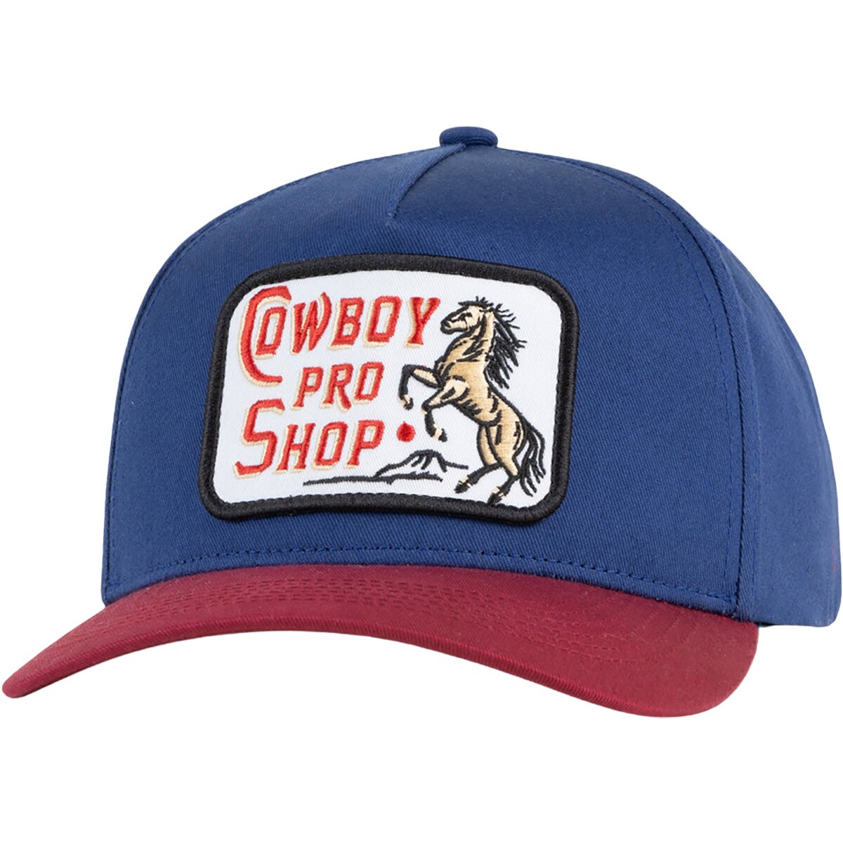 Image of Sendero Provisions Co. Cowboy Pro Shop Hat Navy/Red, One Size