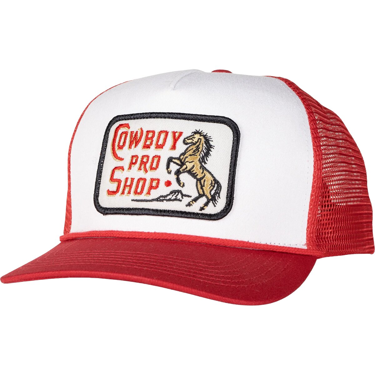 Image of Sendero Provisions Co. Cowboy Pro Shop Hat White/Red, One Size
