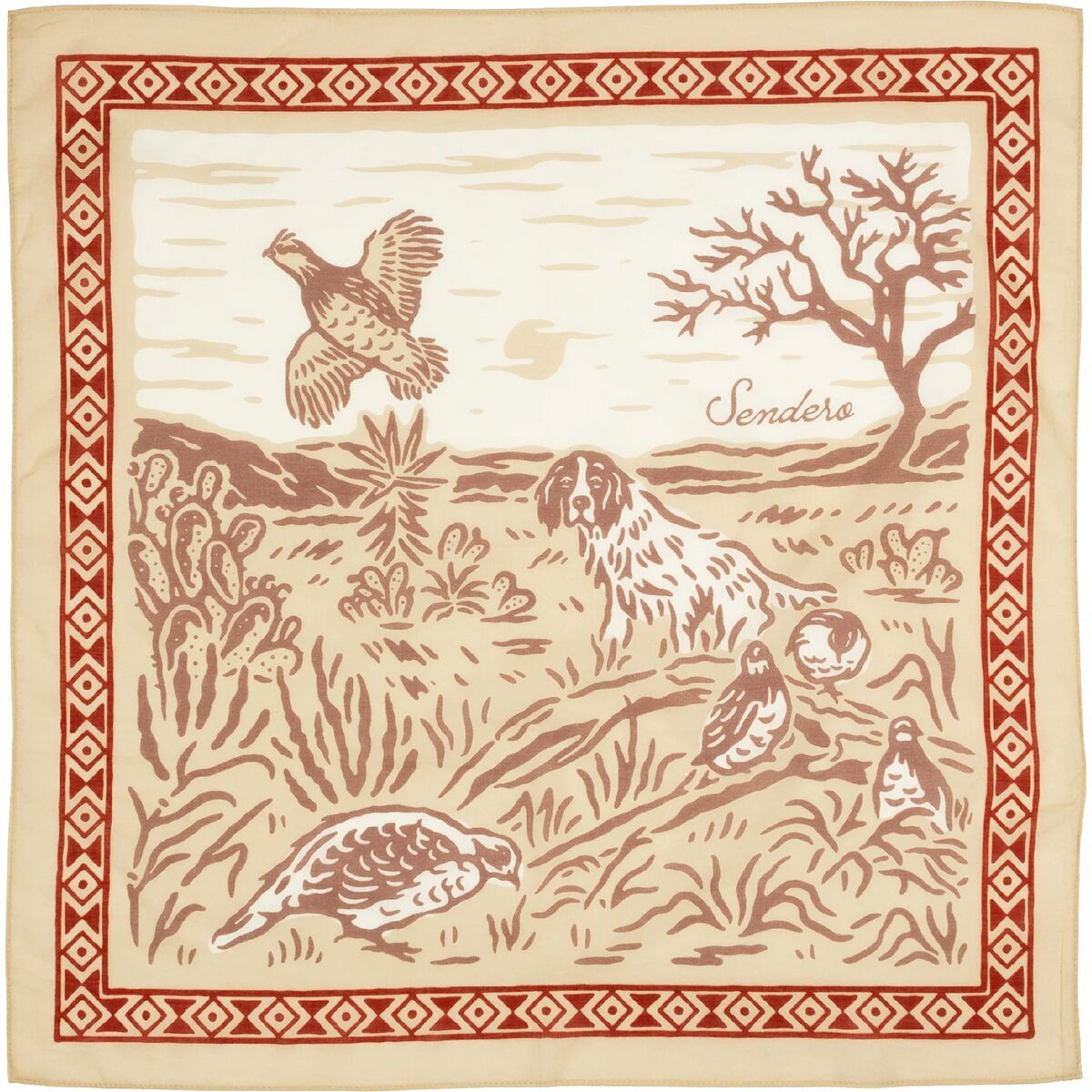 Image of Sendero Provisions Co. Desert Flush Bandana Brown, One Size