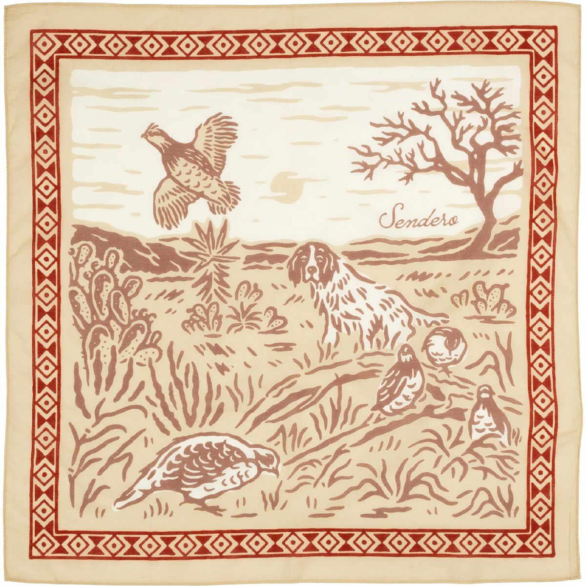 Image of Sendero Provisions Co. Desert Flush Bandana Brown, One Size