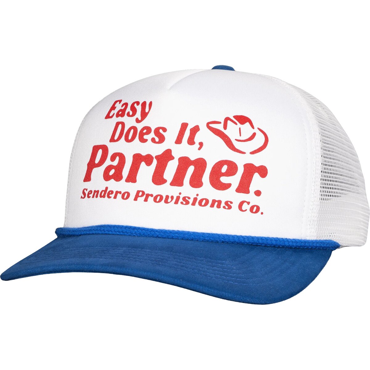 Image of Sendero Provisions Co. Easy Does It Hat White/Red, One Size