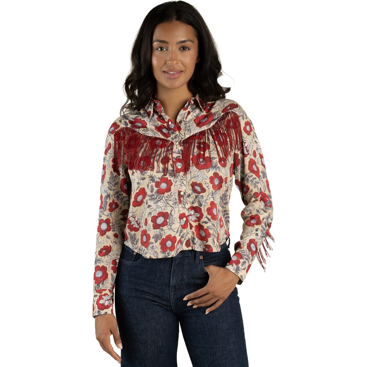 Sendero Provisions Co. Sendero Provisions Co. June Blouse - Women's Desert Floral - Rosado, L - $128.95 at Backcountry.com
