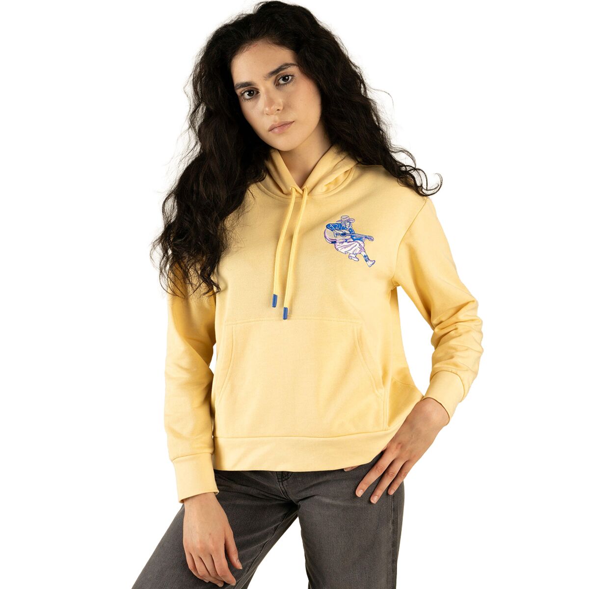 Sendero Provisions Co. Sendero Provisions Co. Play A Song Crop Hoodie - Women's Cream, XL