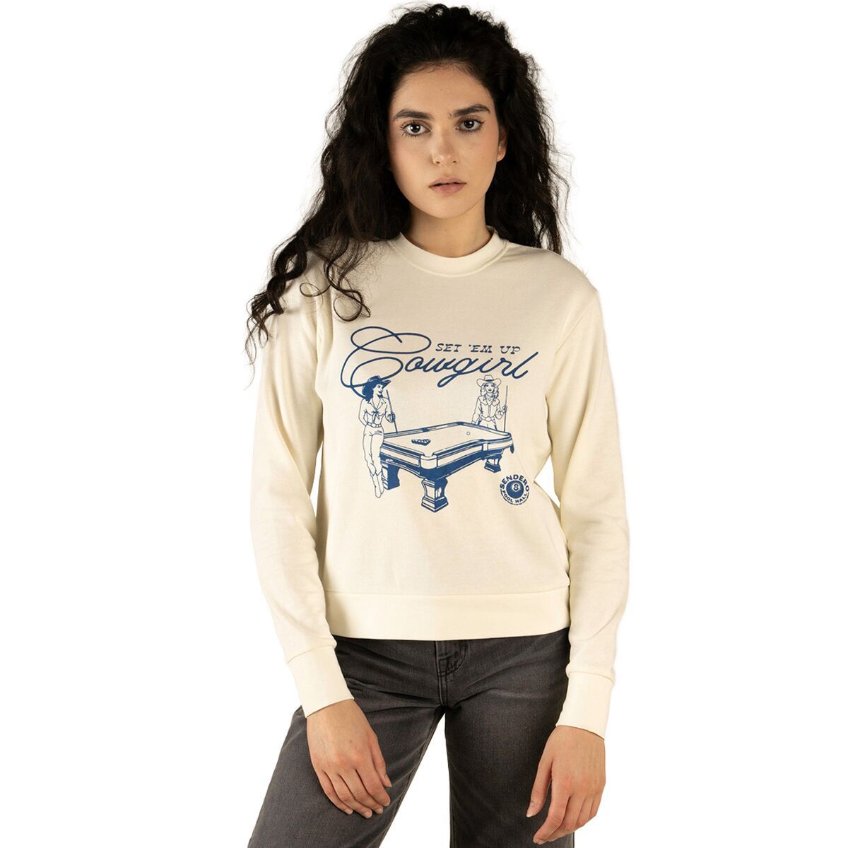 Image of Sendero Provisions Co. Set 'Em Up Sweatshirt - Women's Vintage White, XS