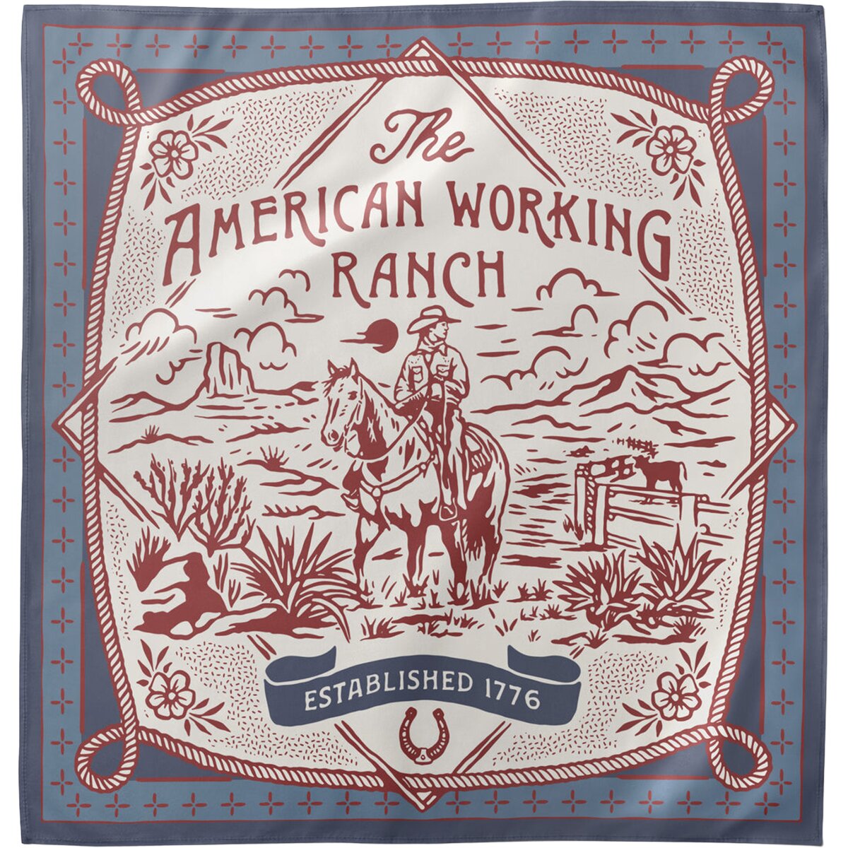 Sendero Provisions Co. Sendero Provisions Co. American Working Ranch Bandana Red, One Size