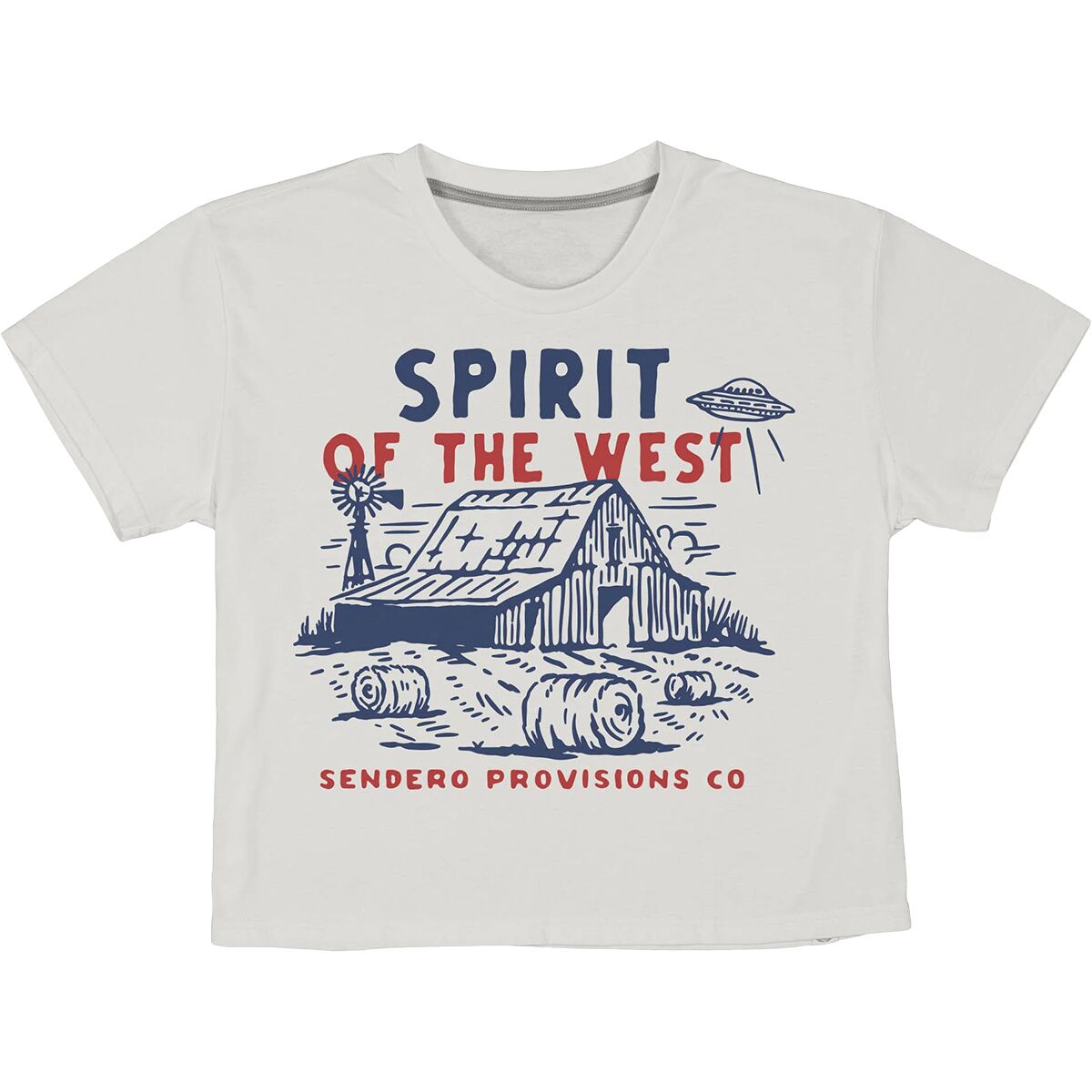 Sendero Provisions Co. Sendero Provisions Co. High Plains Crop T-Shirt - Women's Vintage White, XL