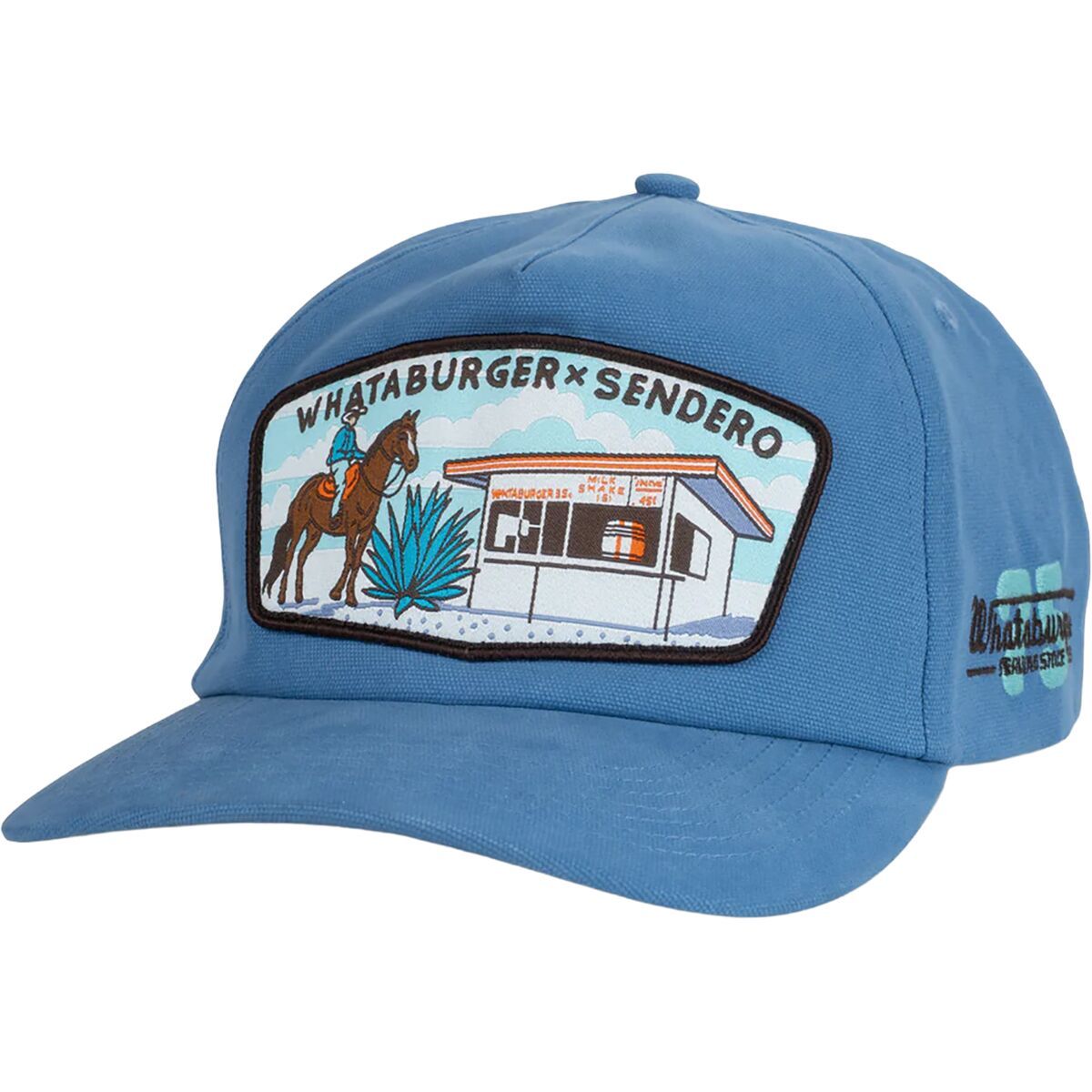 Image of Sendero Provisions Co. Cowboy Drive Thru Hat Blue, One Size