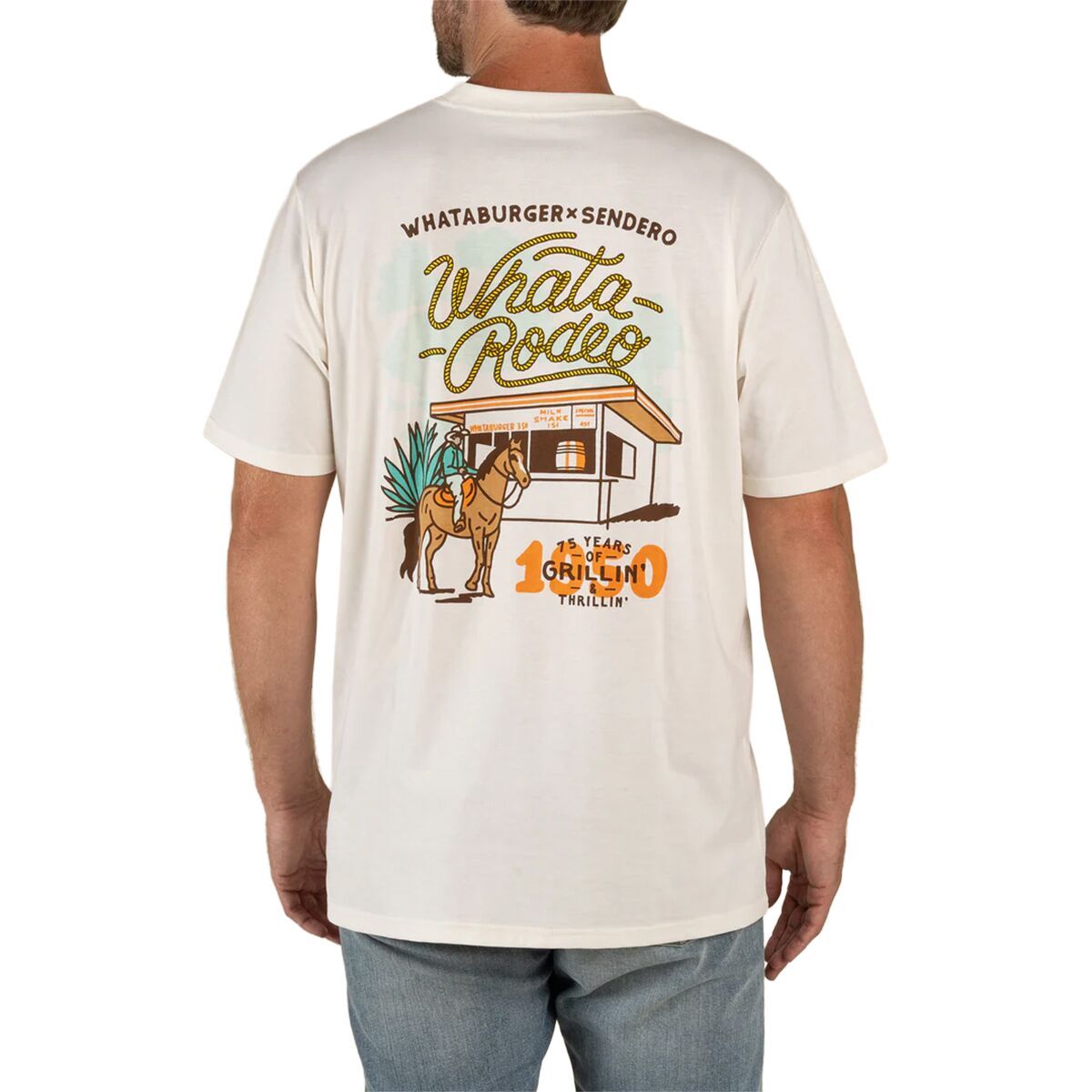 Image of Sendero Provisions Co. WhataRodeo T-Shirt Vintage White, S