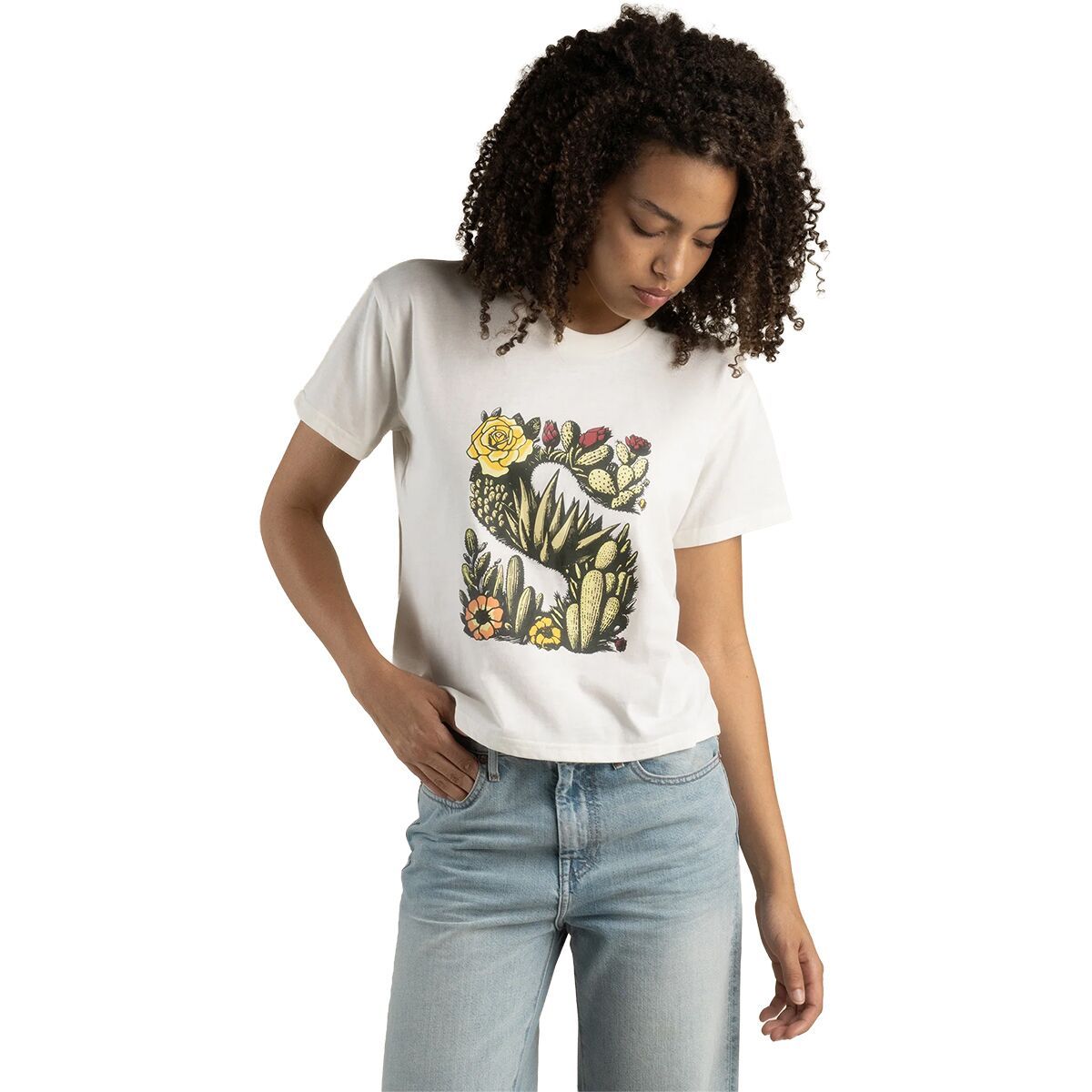 Image of Sendero Provisions Co. Desert Mark Boxy T-Shirt - Women's Vintage White, S