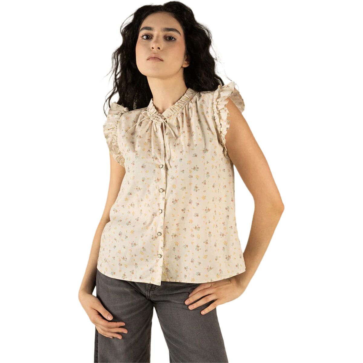 Sendero Provisions Co. Sendero Provisions Co. The Paloma Blouse - Women's Dustbloom/Cream, XL