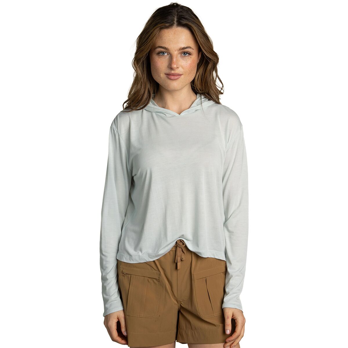 Sendero Provisions Co. Sendero Provisions Co. Yucatan Hoodie Tech Long-Sleeve Shirt - Women's Frio Blue, L