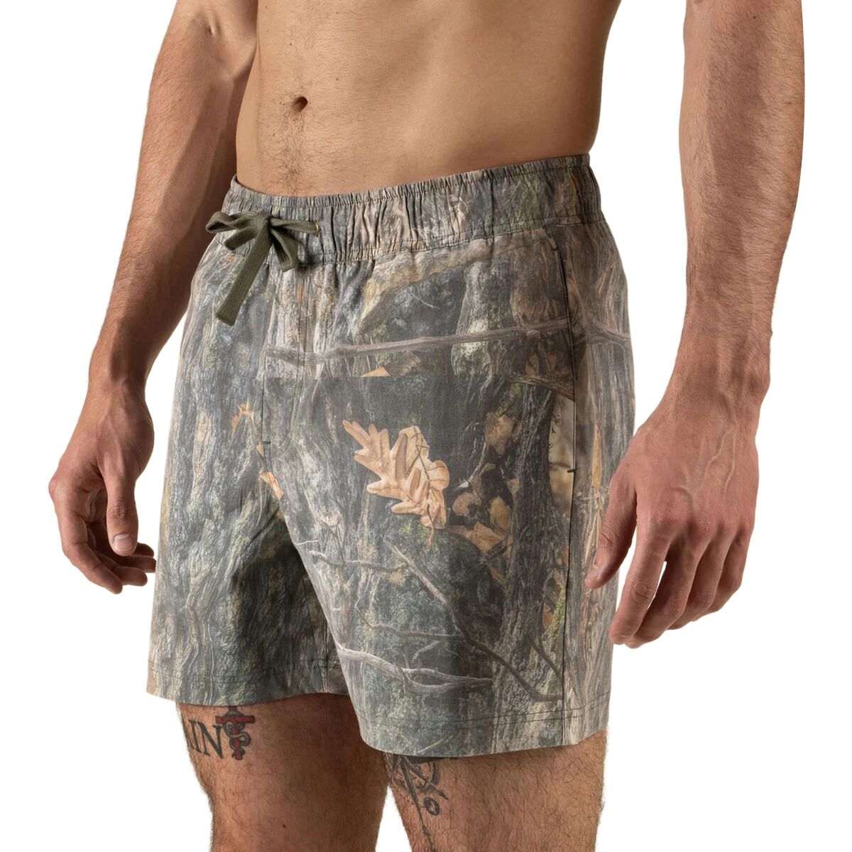 Sendero Provisions Co. Sendero Provisions Co. The Barton Elastic Boardshort - Men's Alondra/Cream/Green, XL