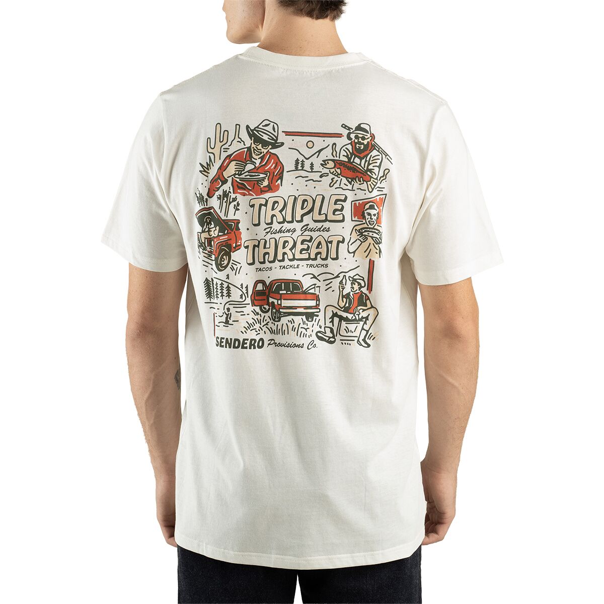 Sendero Provisions Co. Sendero Provisions Co. Triple Threat T-Shirt Vintage White, L